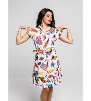 Vestido pez corto