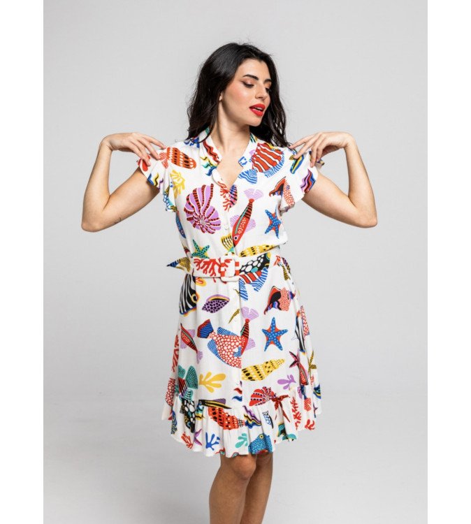Vestido pez corto