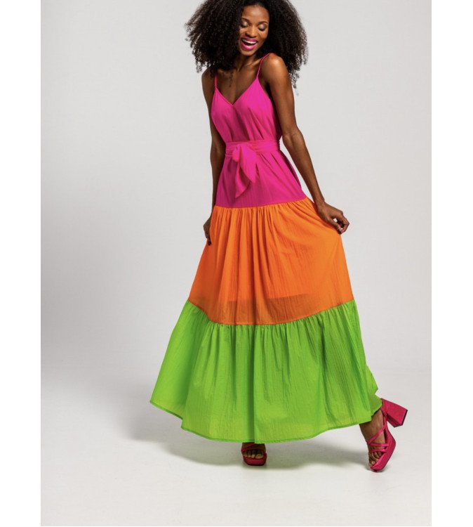 Vestido multicolor