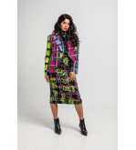 Blazer entallada de cuadros multicolor estilo grafitti urbano I’m the Queen