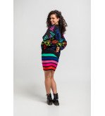 Falda de punto multicolor con rayas – Lolina We Are Connected