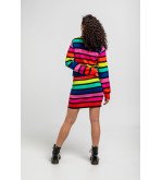 Falda de punto multicolor con rayas – Lolina We Are Connected
