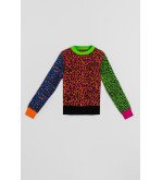 Suéter ajustado multicolor con estampado animal print – Lolina Caótica