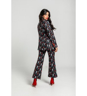 Blazer con estampado de Bowie y rayos eléctricos – Lolina Let’s Dance