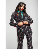 Blazer con estampado de Bowie y rayos eléctricos – Lolina Let’s Dance