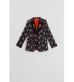 Blazer con estampado de Bowie y rayos eléctricos – Lolina Let’s Dance