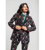 Blazer con estampado de Bowie y rayos eléctricos – Lolina Let’s Dance