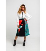 Falda grunge con estampado de estrellas y rayo Bowie – Lolina Starwoman