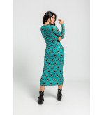 Vestido de tul entallado con estampado de estrellas Bowie – Lolina Starwoman