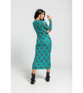 Vestido de tul entallado con estampado de estrellas Bowie – Lolina Starwoman