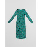 Vestido de tul entallado con estampado de estrellas Bowie – Lolina Starwoman