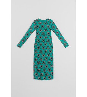 Vestido de tul entallado con estampado de estrellas Bowie – Lolina Starwoman