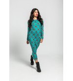 Vestido de tul entallado con estampado de estrellas Bowie – Lolina Starwoman