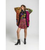 Cárdigan largo multicolor con estampado animal print – Lolina Caótica