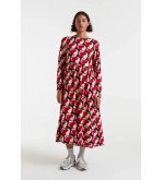 Vestido midi estampado corazones rojos – Compañía Fantástica Heart Attack