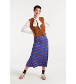 Falda midi estampado corazones rojos – Compañía Fantástica Heart Attack