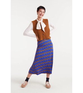 Falda midi estampado corazones rojos – Compañía Fantástica Heart Attack