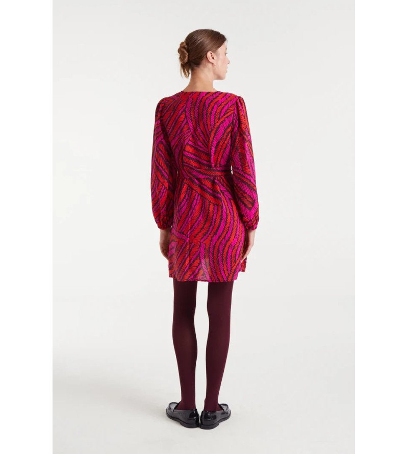 Vestido corto crepé ligero estampado Fedora – Compañía Fantástica