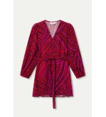 Vestido corto crepé ligero estampado Fedora – Compañía Fantástica