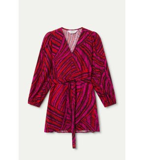 Vestido corto crepé ligero estampado Fedora – Compañía Fantástica