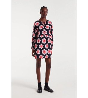 Vestido corto con estampado Sweetheart