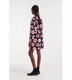 Vestido corto con estampado Sweetheart