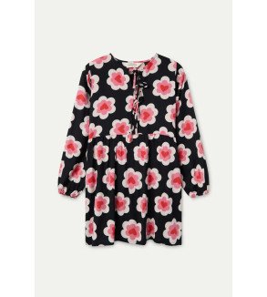 Vestido corto con estampado Sweetheart